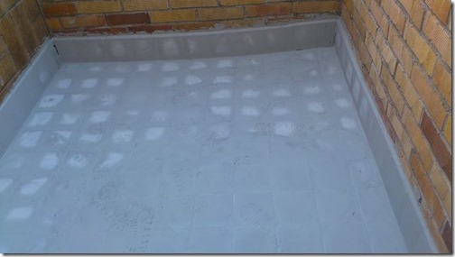 Balkon Fliesen schicht